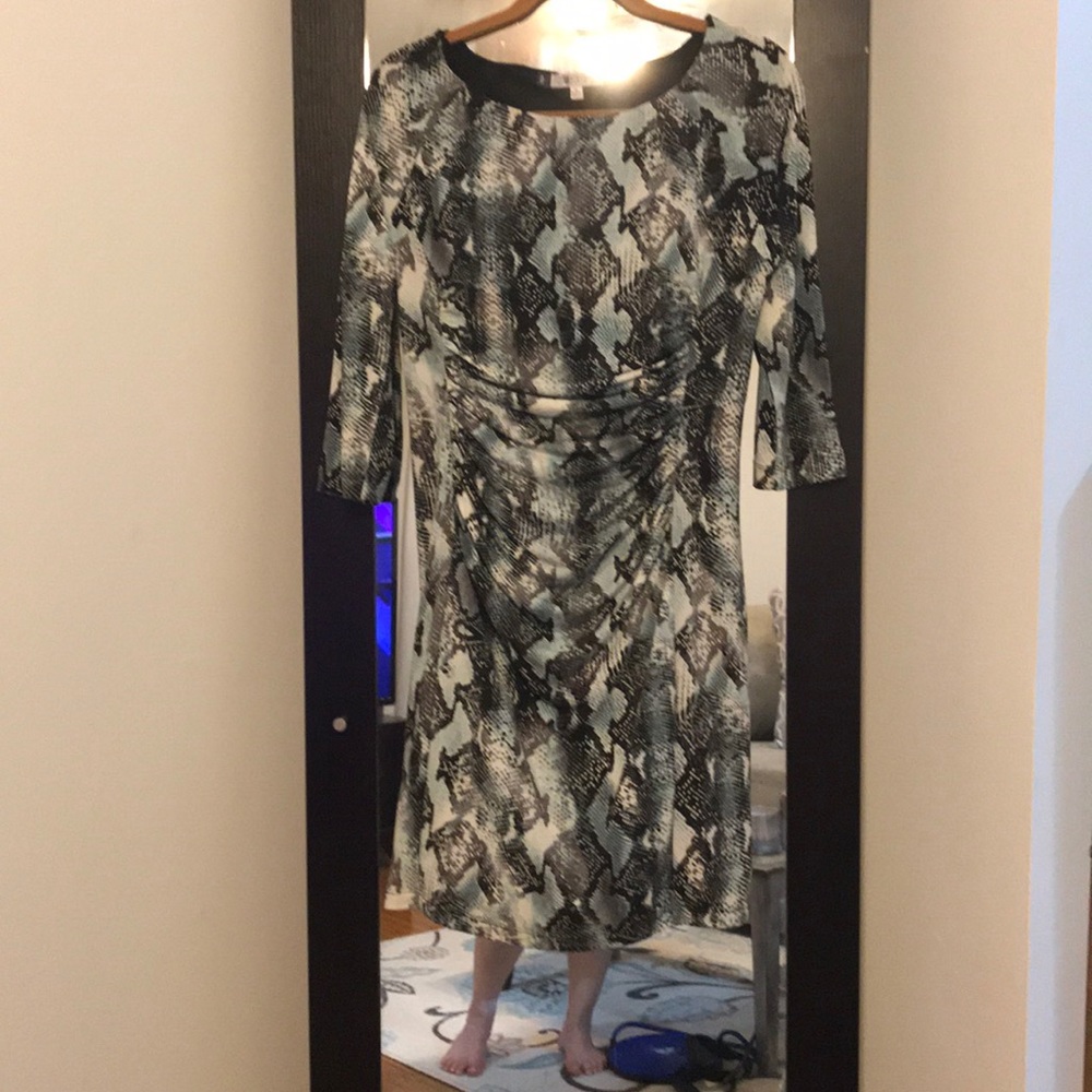 Jennifer Lopez leopard print medium dress